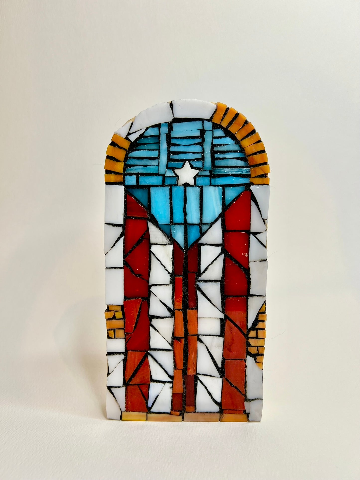 Puerta Bandera DIY Stained Glass Mosaic Kit
